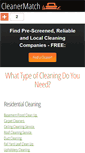 Mobile Screenshot of cleanermatch.com